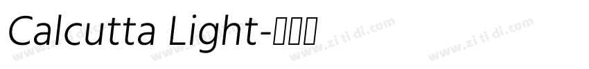 Calcutta Light字体转换